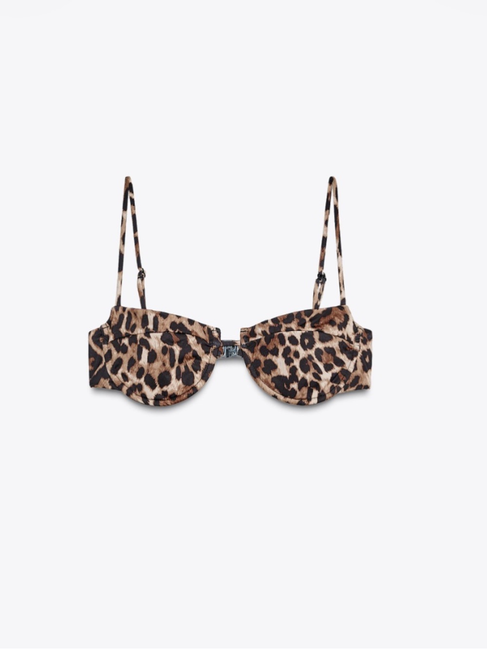 NWT! Zara Animal Print Underwire Bikini Top